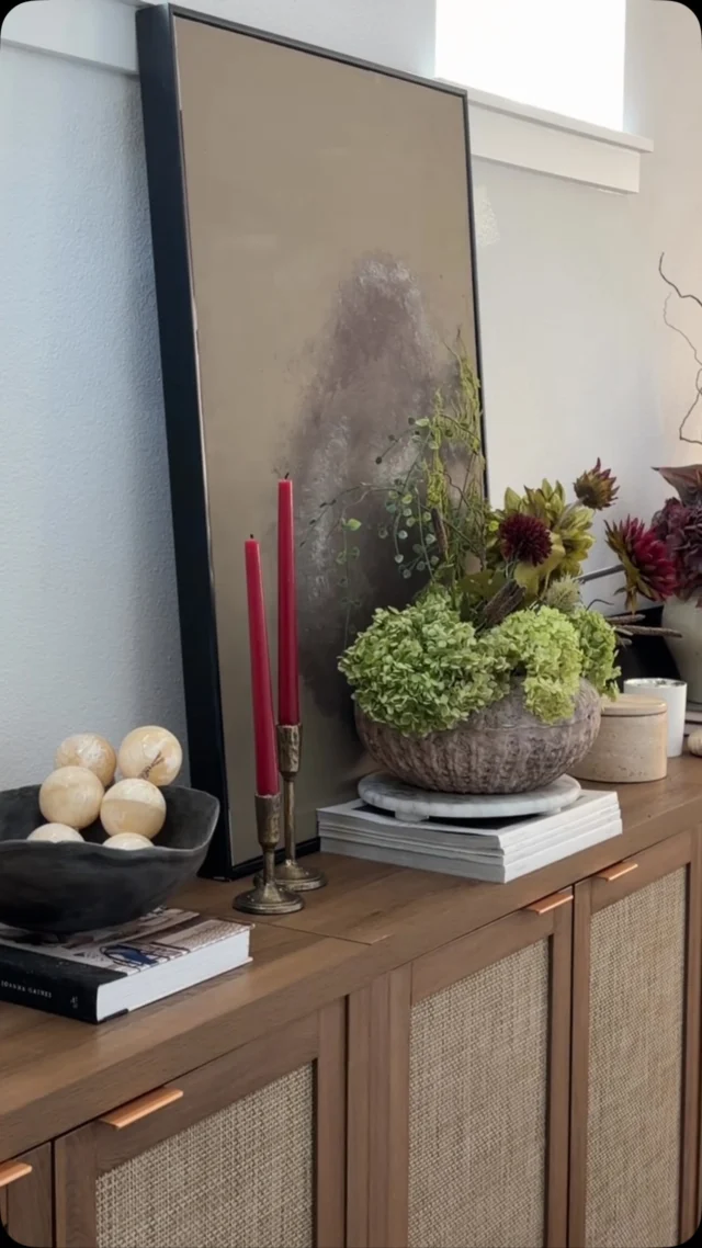 Style my entryway cabinet for Fall 🍁